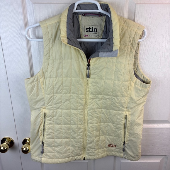 Stio Boundary Full Zip Puffer Vest Yellow XL - Picture 1 of 3